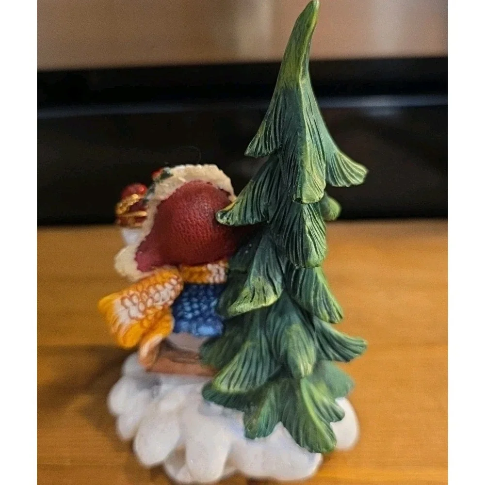 Home Interiors Christmas Whimsical Snowmen Sledding Figurines set of 3 resin 5
